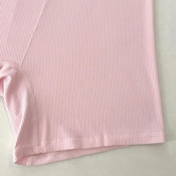 Skims Soft Lounge Rib Boxer Womens Size XL Pastel Pink Comfort Stretch Feminine - Picture 4 of 14